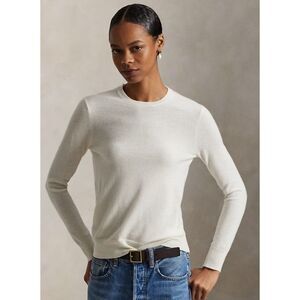 NEW NWT Ivory White Sz Small Soft Stretchy 100% Cashmere Lightweight Sweater MNG